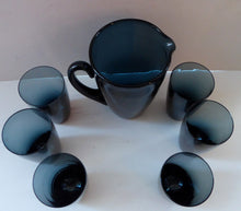Load image into Gallery viewer, Vintage 1960s HOLMEGAARD Lemonade Set. Large Serving Jug and Six Matching Tumblers. Excellent Condition
