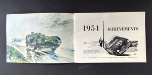 TWO Vintage 1950s Motoring TT Booklets. Castrol Achievements 1953 and 1954. Good Condition