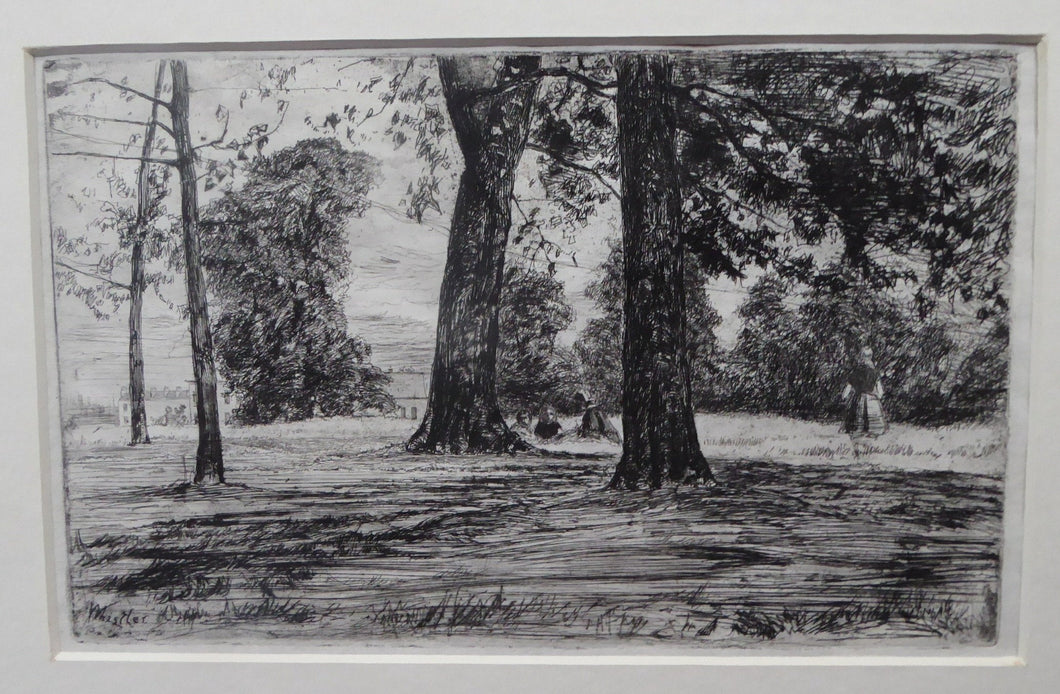 Whistler Etching and Drypoint Greenwich Part 1859 Signed