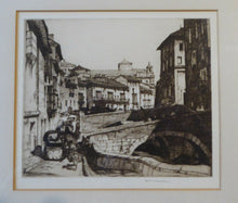 Load image into Gallery viewer, AMERICAN ETCHING. Louis Conrad Rosenberg (1890 - 1983). Carrera Del Darro, Granada. Pencil Signed
