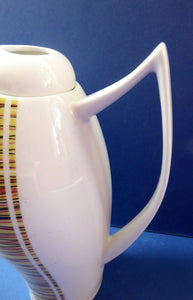 POLISH Coffee Pot. Chodziez Hummingbird Porcelain Pot Designed by Marzena Wolinska