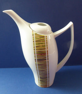 POLISH Coffee Pot. Chodziez Hummingbird Porcelain Pot Designed by Marzena Wolinska
