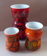 Load image into Gallery viewer, 1970s Orange Poole Delphis Vase
