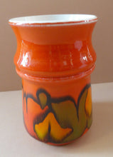 Load image into Gallery viewer, 1970s Orange Poole Delphis Vase

