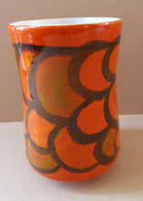 Load image into Gallery viewer, 1970s Orange Poole Dephis Vase
