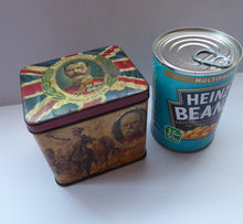 Load image into Gallery viewer, LORD KITCHENER, John French, Admiral Jellicoe etc. Rare Antique 1914 WWI Souvenir Tin for Leaf Tea
