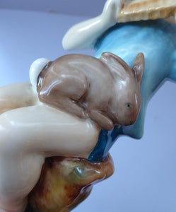 ROYAL WORCESTER Figurine. Vintage Peter Pan Figure by Frederick Gertner (No. 3011). Perfect Condition