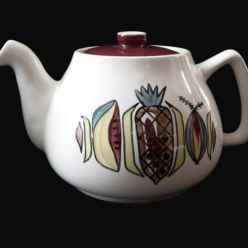 1960s Langley Jamaica Pattern Teapot Tropical Fruits