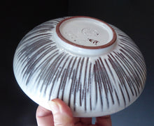 Load image into Gallery viewer, 1950s Swedish LAHOLM Bowl with Stylised Image of a Flower.  Attractive Large Scandinavian Vintage Dish
