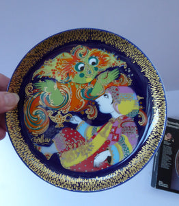 Danish BJORN WIINBLAD Plate. 1970s Rosenthal. Aladdin and the Genie. Original Box