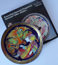 Load image into Gallery viewer, Danish BJORN WIINBLAD Plate. 1970s Rosenthal. Aladdin and the Genie. Original Box
