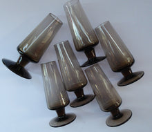 Load image into Gallery viewer, 1960s STROMA. Classic Scottish CAITHNESS GLASS Peat Coloured Liqueur or Shot Glasses
