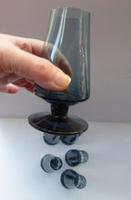 Load image into Gallery viewer, 1960s STROMA. Classic Scottish CAITHNESS GLASS Twilight Coloured Liqueur or Shot Glasses
