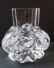 Load image into Gallery viewer, SCANDINAVIAN Stylised Glass Vase. Designed by Lars Hellsten for Skruf Glass, Sweden. SIGNED
