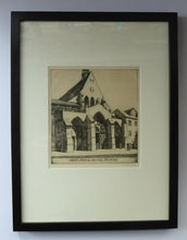 Load image into Gallery viewer, SCOTTISH ART. William Wilson (1905 - 1972). Saint Ayoul Church, Provins. ETCHING. Signed and Dated 1927
