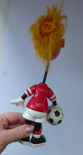 Load image into Gallery viewer, VINTAGE FOOTBALL TOY. 1990s Jibber Jabber Footballer. Red Jersey No 8 by Ertl
