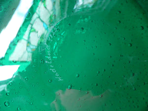 NORWEGIAN 1950s HADELAND Glass. Greenland Series LARGE Shallow Bowl or Platter. Designed by Arne Jon Jutrem. 9 3/4 inches