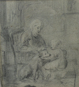 Scottish Art for Sale. William McTaggart Sketch for the Oil Painting Do Doggies Go to Heaven