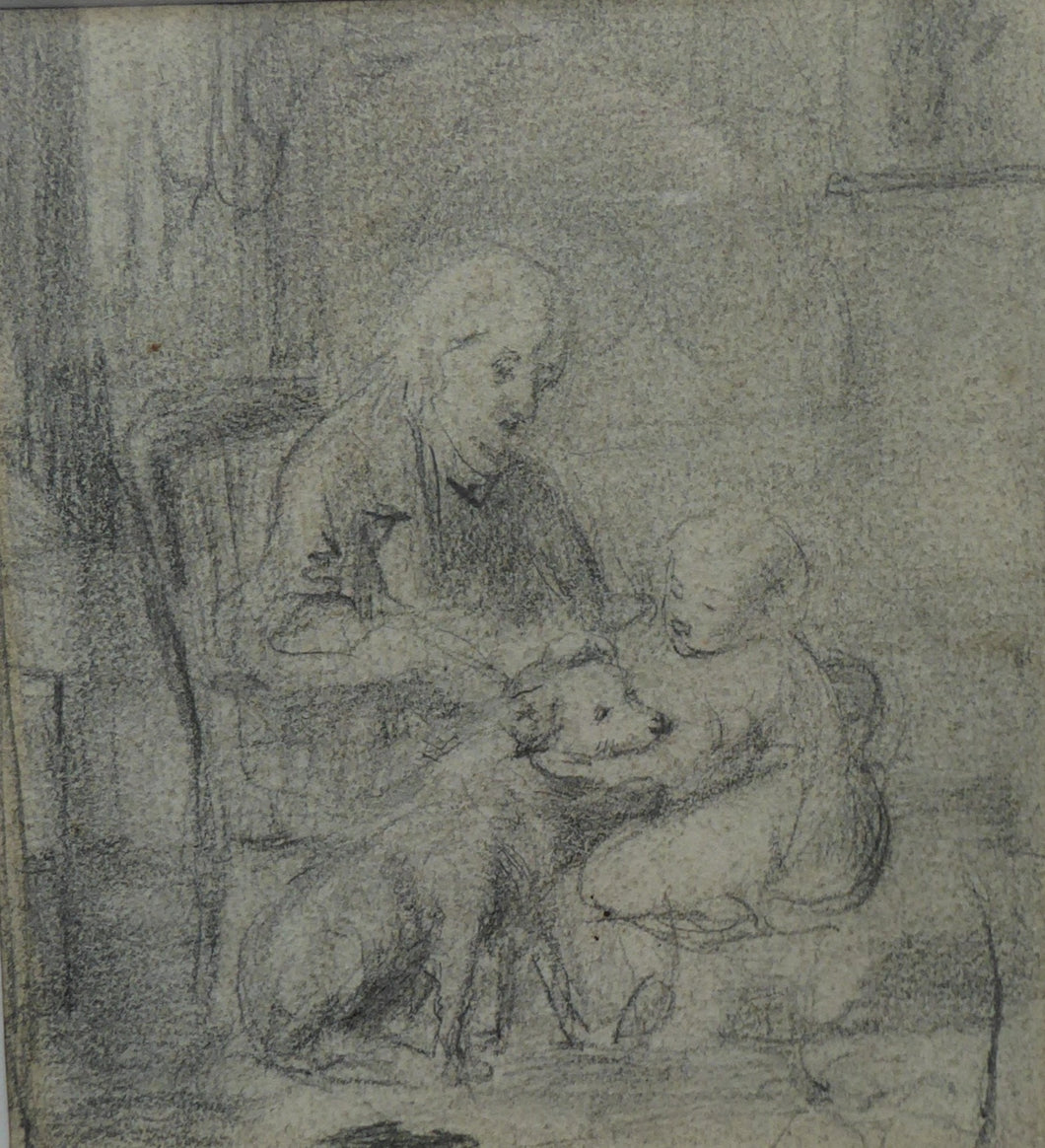 Scottish Art for Sale. William McTaggart Sketch for the Oil Painting Do Doggies Go to Heaven