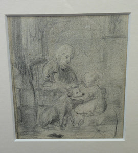 Scottish Art for Sale. William McTaggart Sketch for the Oil Painting Do Doggies Go to Heaven