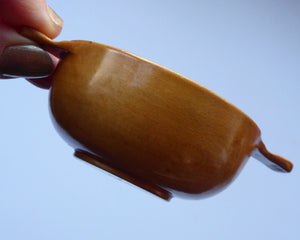 Antique 19th Century MAUCHLINE Ware Miniature Scottish Drinking Quaich. With Image of Inveraray Castle