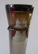 Load image into Gallery viewer, 1960s STROMA. Classic Scottish CAITHNESS GLASS Peat Coloured Decanter and Six Matching Glasses
