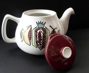 1960s Langley Jamaica Pattern Teapot Tropical Fruits