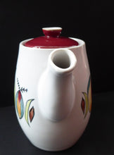 Load image into Gallery viewer, KITSCH 1960s Teapot or Coffee Pot with Abstract Fruit Patterns. LANGLEY POTTERY. Good Condition
