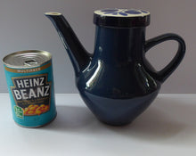Load image into Gallery viewer, German 1960s MELITTA Blue Sunflowers PORCELAIN Coffee Pot. Designed by Lilo Kantner
