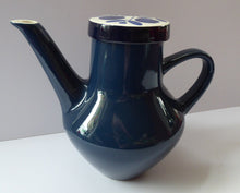 Load image into Gallery viewer, German 1960s MELITTA Blue Sunflowers PORCELAIN Coffee Pot. Designed by Lilo Kantner
