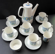 Load image into Gallery viewer, FIGGJO FLINT 1960s Norwegian Turi LOTTE Tor Viking Complete Coffee Set. Pot, Milk and Sugar, Six Cups and Saucers
