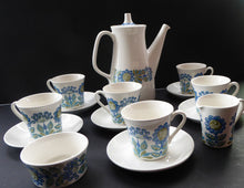 Load image into Gallery viewer, FIGGJO FLINT 1960s Norwegian Turi LOTTE Tor Viking Complete Coffee Set. Pot, Milk and Sugar, Six Cups and Saucers
