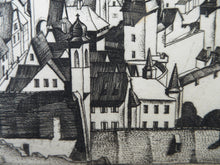 Load image into Gallery viewer, William Wilson Etching. Rothenburg ob der Tauber 1929
