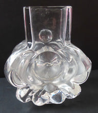 Load image into Gallery viewer, SCANDINAVIAN Stylised Glass Vase. Designed by Lars Hellsten for Skruf Glass, Sweden. SIGNED
