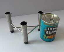 Load image into Gallery viewer, 1960s / 1970s CHICHESTER COMPANY Stainless Steel Tripod Candlestick
