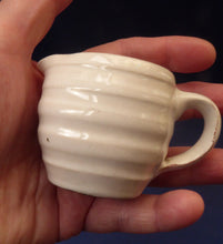 Load image into Gallery viewer, CH BRANNAM Pottery, Barnstaple, Rare Miniature White Glazed Ribbed Jug
