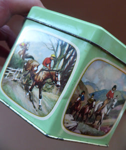 Horsese Biscuit Tin. Pony Treking Image