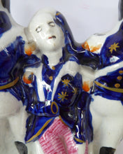 Load image into Gallery viewer, Rare Antique Staffordshire Figurine Representing the Death of Nelson, c 1840
