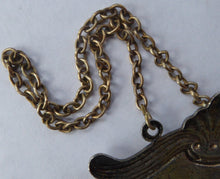 Load image into Gallery viewer, 1930s SILVER PLATE and Royal Blue Guilloche Enamel Brandy Decanter Label
