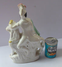 Load image into Gallery viewer, LOUIS NAPOLEON on Horseback. Rarer 19th Century ANTIQUE Staffordshire Figurine 1850s
