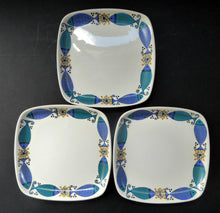 Load image into Gallery viewer, 1960s NORWEGIAN CLUPEA (Herring) Design by Turi for Figgjo Flint. SPARES Three Square Side Plates
