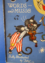 Load image into Gallery viewer, 1930s Nursery Rhymes Paperback Music Book with Fabulous Illustrations by Baz

