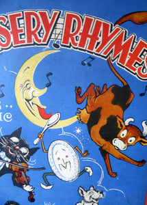 1930s Nursery Rhymes Paperback Music Book with Fabulous Illustrations by Baz
