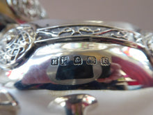 Load image into Gallery viewer, 1930s Solid Silver Miniature Footed Dishes with Celtic Decoration by Henry Matthews
