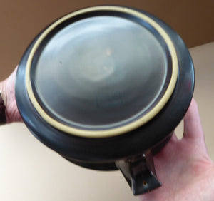 LARGE 1960s DENBY Arabesque Lidded Casserole Dish. Diameter 8 1/2 inches