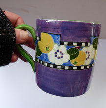 Load image into Gallery viewer, SCOTTISH POTTERY. Bough Pottery Mug. Hand Painted Spring Flowers by Richard Amour; 1920s
