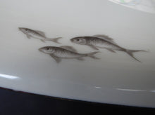 Load image into Gallery viewer, MASSIVE Thomas (Rosenthal) 1940s ART DECO Leaping Fish Plates. 24 1/2 inches long
