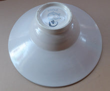 Load image into Gallery viewer, 1960s POOLE Strange Footed Bowl. Fantastic Abstract Design by Carole Cutler. Diameter 9 1/4 inches
