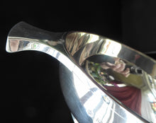 Load image into Gallery viewer, 1930s Large Size SOLID SILVER Quaich. Stylish Deco Shape in Original Box. Hallmarked 1936 and Inscribed &quot;Ann&quot; on the side
