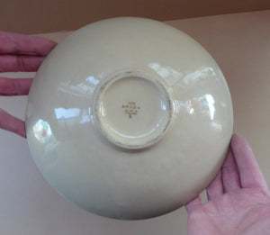 1950s ARABIA, FINLAND. Shallow Bowl with Space Age Sgrafitto Design